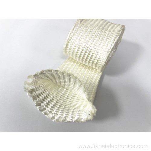 High temperature resistance white silica braided sleeve